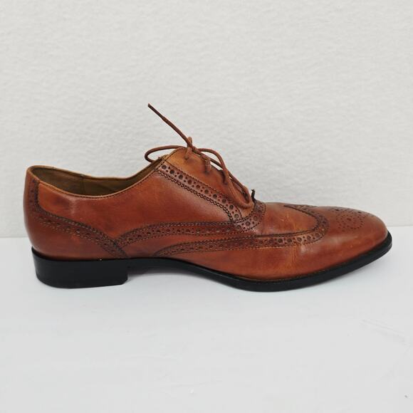 Cole Haan Men\'s Wingtip Oxford Lace Up Shoes Brown 12 main image 9